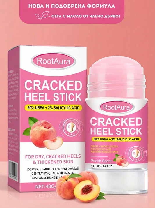 RootAura™ Крем за сухи и напукани пети с екстракт на праскова