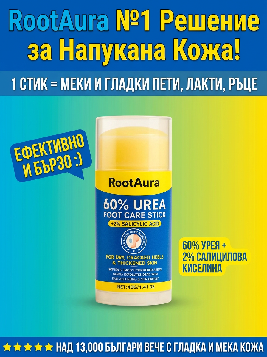 RootAura™ Крем за сухи и напукани пети