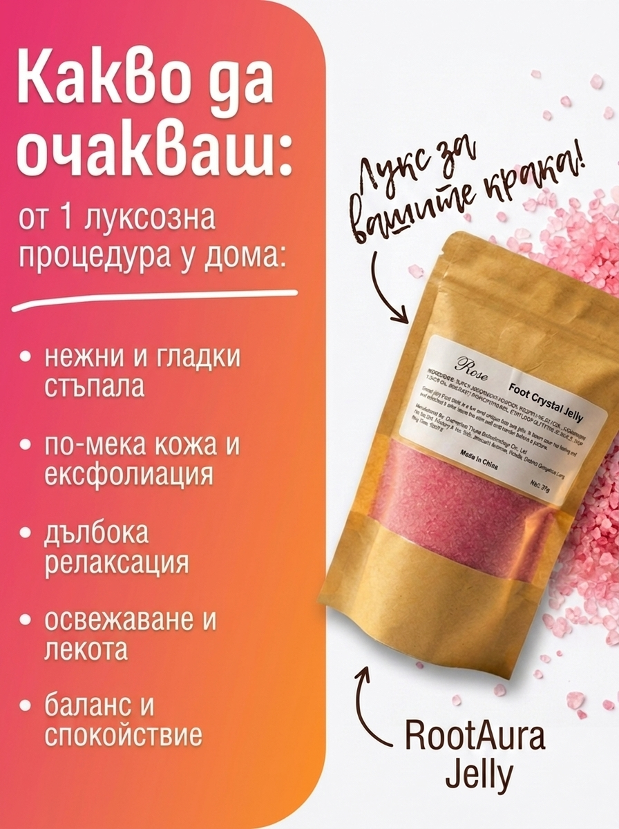RootAura™ Кристали за меки и гладки стъпала